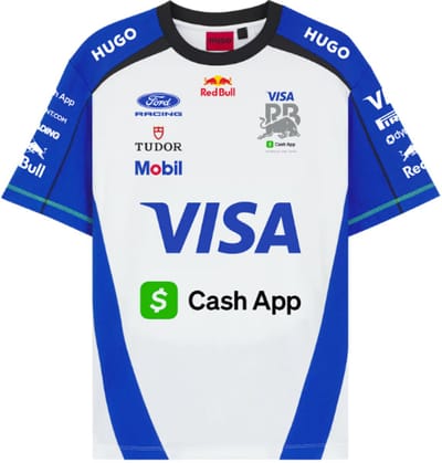 Visa Cash App Teamline T-shirt 2026 XL - Liam Lawson - Arvid Lindblad