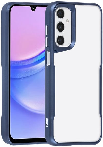 TUNIQ telefoonhoesje voor Samsung Galaxy A15 5G - Siliconen backcover - Donkerblauw