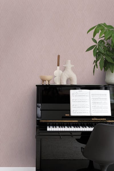 Origin Wallcoverings behang grafisch 3D motief oudroze - 50 x 900 cm - 347840