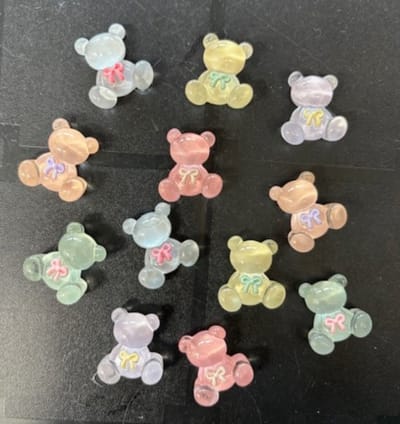 TLVX 12 stuks Leuke 3D Beertjes Magneten / Vrolijke Koelkastmagneten / Foto Magneet Beer / Speel- en Leer / Whiteboard / School / Bear Magnets / Boodschappenlijst / Notitie / Memo Bord / Kantoor / Schoolbord / Magnetisch / Kleur Beren Magneetjes