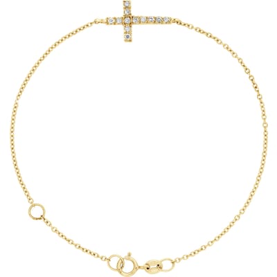 Armband CROSS Diamonds 0,15 Cts Yellow Gold
