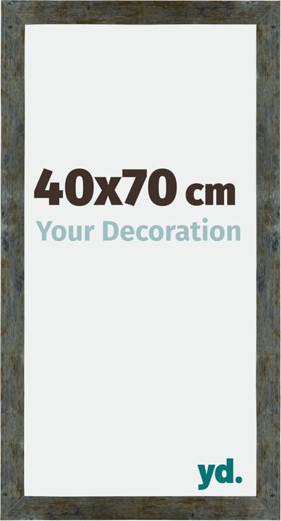 Your Decoration - Fotolijst 40x70 cm - MDF - Blauw Goud Gemeleerd - Mura