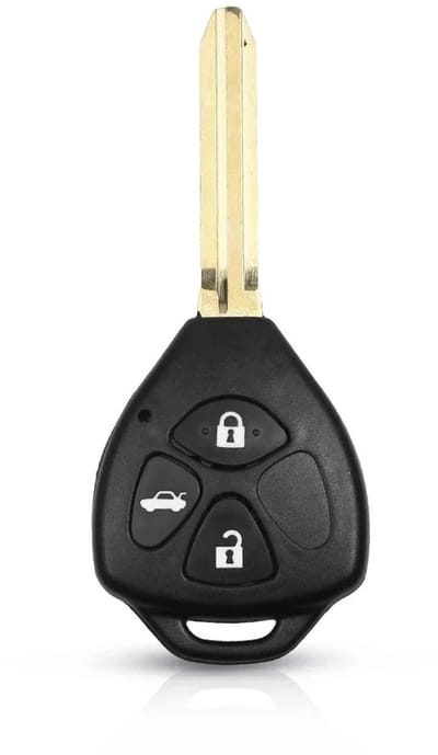 XEOD Autosleutelbehuizing - sleutelbehuizing auto - sleutel - Autosleutel 3 knops geschikt voor Toyota Corola