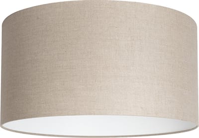 Uniqq Lampenkap stof grijs linnen Ø 50 cm – 25 cm hoog