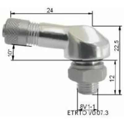 Aluminium motorbandventiel Bihr