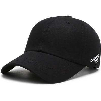 Nouvelle Casquette de Baseball Unisexe Printemps et Automne Sports de Loisirs Extérieurs Pêche Brodé Polyester Coton Casquette Décontractée Adjustable black