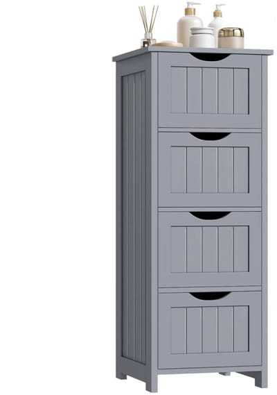Badkamerkast - Badkamer Kast - Badkamerkasten Hoog - Badkamerkastje - Badkamer Kastje - Kast - Badkamer - Wit - Badkamerkast - Badkamer Accessoires - Badkamermeubel - Badkamermeubels