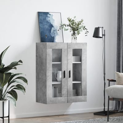 vidaXL Bovenkast 69,5x34x90 cm betongrijs