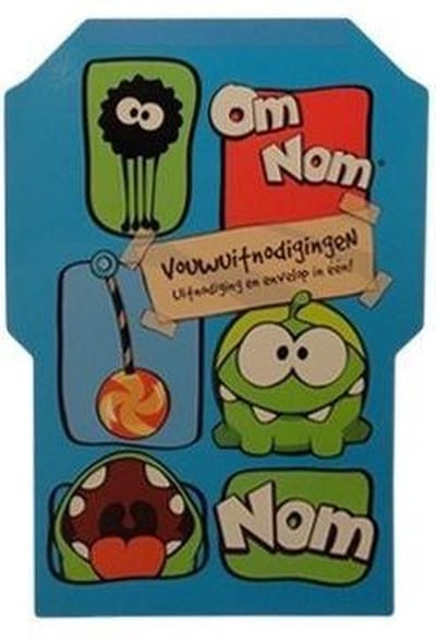Set cut the rope uitnodiging set van 32 uitnodigingen