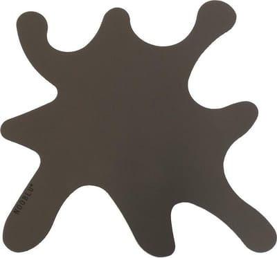NOOBLU Deco onderlegger SPLASH - Chocolate brown - 60 x 60 cm