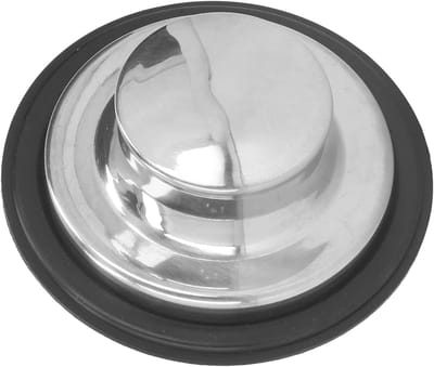 Gootsteenstop - Afvoerplug - Keuken Afvoer - Lekvrije Afdichting - 86 Mm - Zilver