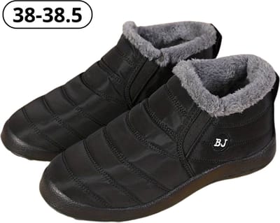 Nivard Antislip Sneeuwboots - Snowboots - Wintersport Sneeuwschoenen - Ski Gadgets Voor Heren - Maat 38-38.5 - Zwart