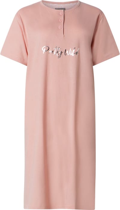 Cocodream - dames nachthemd 614615 - korte mouw - roze - maat M