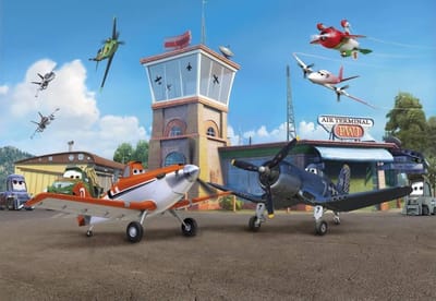 Disney Behang Planes Terminal fotobehang