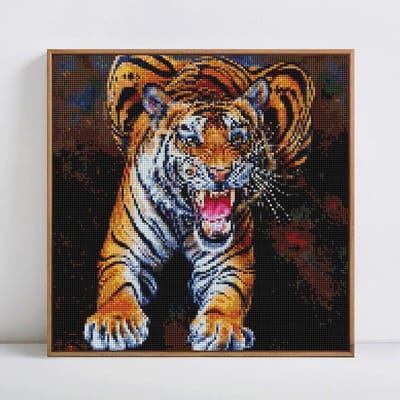 5D DIY diamant borduurwerk volledige weergave dier foto steentjes volledige vierkante diamanten schilderij 30x30CM brown