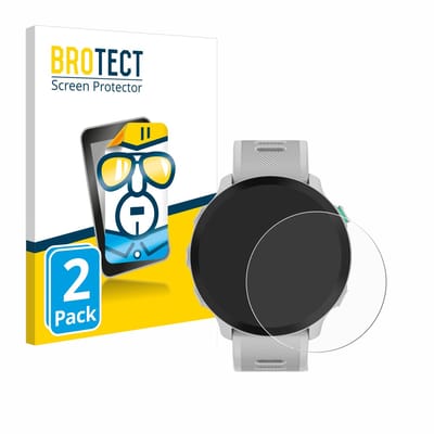 BROTECT - Screenprotector voor Garmin Forerunner 55 - Folie Beschermfolie transparant 2 Stuks