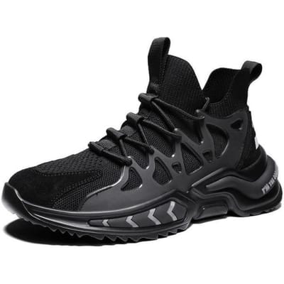 Heren Dames Hardloopschoenen Achterlicht Statisch Reflecterend Zwart Wandelsneakers Ademende Tennis Sportschoenen 39 zwart