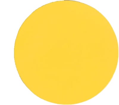 Stip 100 stuks Geel ø 90 mm - vloersticker met vlakke toplaag