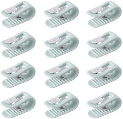 Dailygoods- Dekbedovertrekclips - Hoge Elasticiteit - Antislip - Duurzaam - Naaldvrije Bevestigingsmiddelen - 12 Stuks - Veilig in Gebruik - Bedlakens