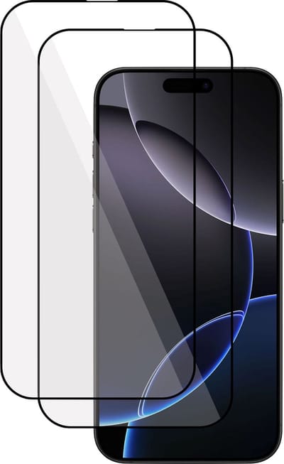 2x Screenprotector geschikt voor Apple iPhone 16 Pro Screenprotector - Gehard Glas - Full Proteqt+