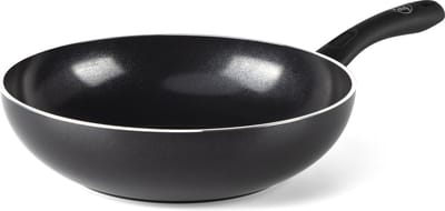 GreenChef Diamond Wokpan 28cm - 3.7L - PFAS-vrije antikleeflaag - Wokpan inductie - Keramische pan - Ovenbestendig tot 160°C - Koelgreep - Zonder deksel - Zwart