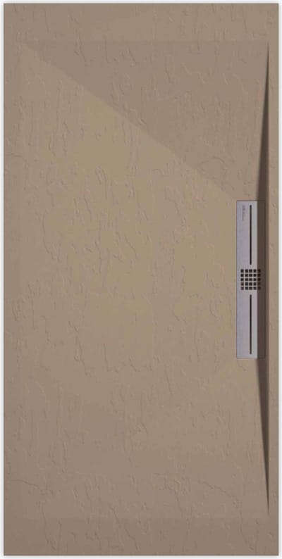 Sanifun douchebak Stone Side Moka Slate 1400 x 700 S