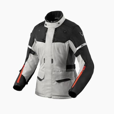 REV'IT! Outback 4 H2O Jas Dames Zilver Zwart - Maat 34 - Jas