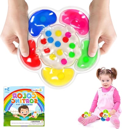 Kleurensorteerspeelgoed voor Fidget Toys, Stressvermindering, Sensorisch Speelgoed voor Kinderen met ADHS en Autisme, Anti-Stress Activiteit