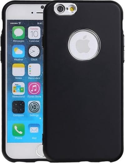 BestCases.nl Apple iPhone 6 / 6s Design TPU back case hoesje Zwart