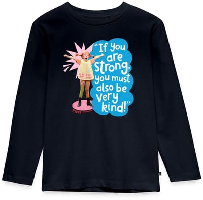 Pippi Langkous Gestrekte Pippi Met Spreuk Premium T-Shirt Kinderen
