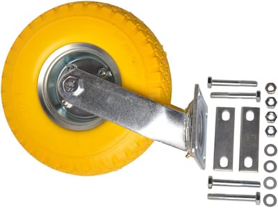 Steunwiel zwenkwiel set - inclusief montagematerialen - 80 kg draagvermogen