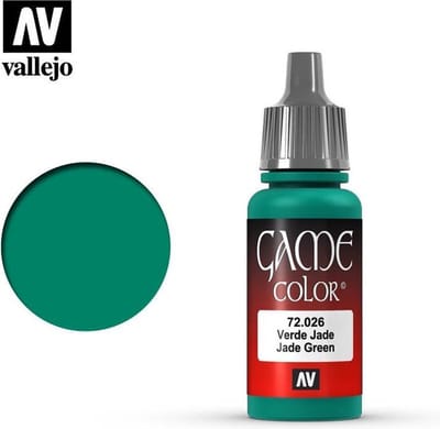 Vallejo Hobbyverf Acrylverf - 72026 Game Color - Jade Green - Acryl - Verf flesje - 18 ml