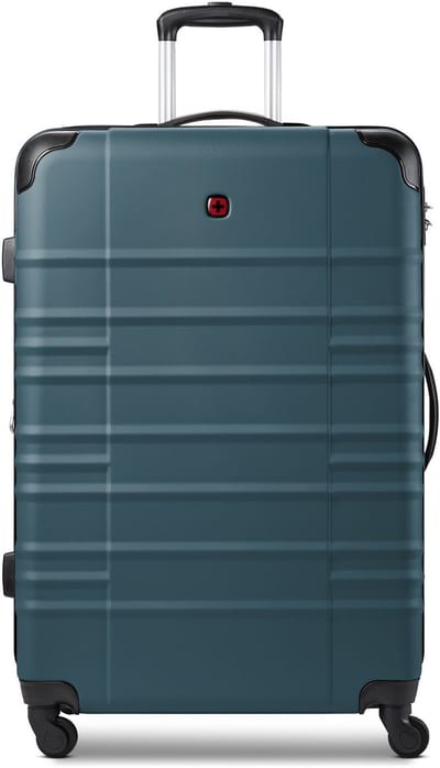 Wenger Amplar Evo 4 wielen Trolley L 75 cm met uitbreidingsplooi - Harde bagage - Combinatieslot - petrol