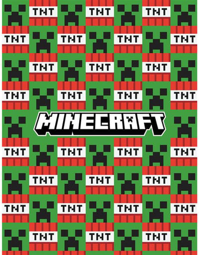 Minecraft Fleece Deken TNT - 130 x 170 cm - Polyester