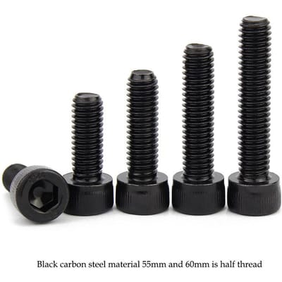 Hoge kwaliteit schroef M2 M3 M4 M5 M6 M8 roestvrij staal koolstofstaal schroef bout voor meubelmontage computeronderdelen inbusschroeven M2  10 pcs&3mm Full thread