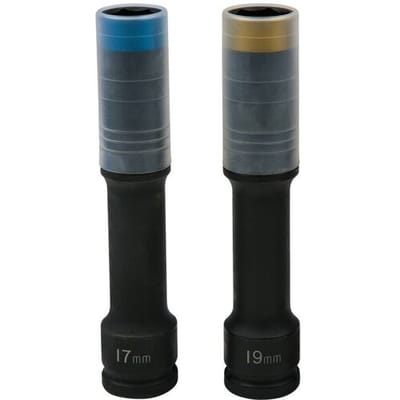 KS Tools 515.0621 SlimPOWER impact-dopdoppenset, extra lang, 2-delig, 1/2, 17+19 mm