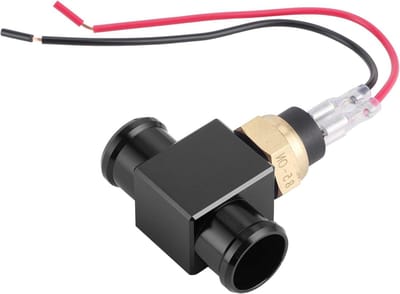 Temperatuursensor Motor - Koelvloeistofschakelaar - Motorbescherming - CNC Aluminium - 22 mm - Zwart