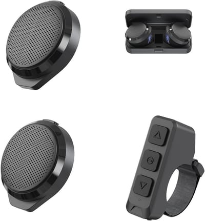 Bluetooth motorfiets intercom met draadloze afstandsbediening - Ideaal voor motorrijden, skiën en fietsen