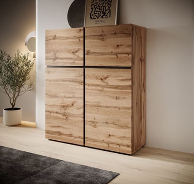 Meubella - Dressoir Cainan - Eiken - 119 cm - Hoog