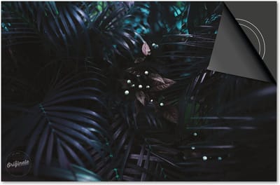 Inductie beschermer 60x60 - afdekplaat inductie mat - Dietrix Kookplaat beschermer - Exclusief - Jungle Donkere Bladeren