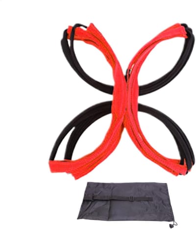 Trainingsladder Behendigheid - Snelheidstraining Equipment - Atletische Verbetering - Lichtgewicht Ontwerp - 40 x 21.9 x 10.1 cm - Rood