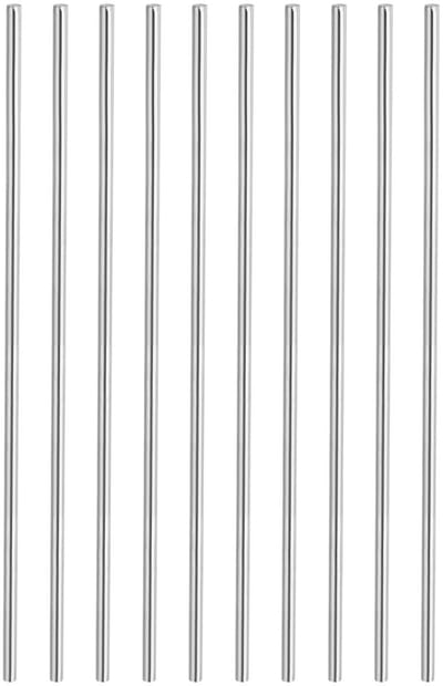 Dailygoods- Ronde Staaf 304 Roestvrij Staal - 4 mm x 200 mm - 20 Stuks - Voor Doe-Het-Zelf Handwerk - Voor Modelvliegtuig/Modelschip/Modelauto's - Stalen Staaf