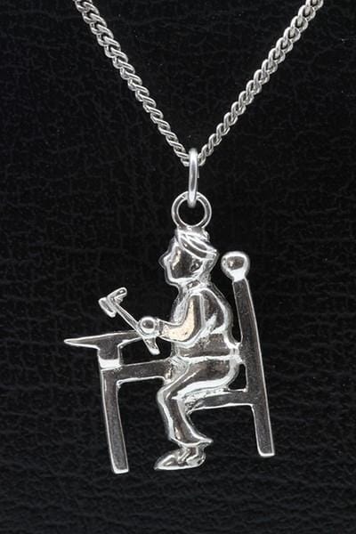 Zilveren Smid ketting hanger