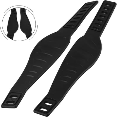 Pedaalriemen Hometrainer - Fietsbanden Stabiliteit - Binnen Fietsen - Verstelbare Lengte - 2 Stuks - Zwart