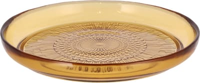 BITZ Kusintha Glazen bord Dia 18 cm Amber