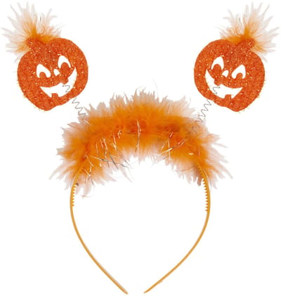 Pompoen haarband oranje