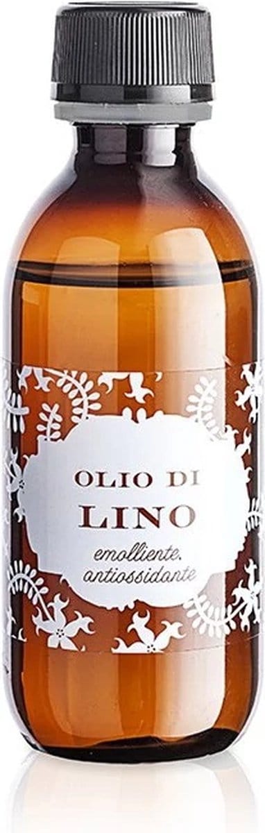 Officina Naturae - Extra zuivere lijnzaadolie - 100% Natuurlijk, koudgeperst - Hydraterend voor haar en huid - 110 ml -