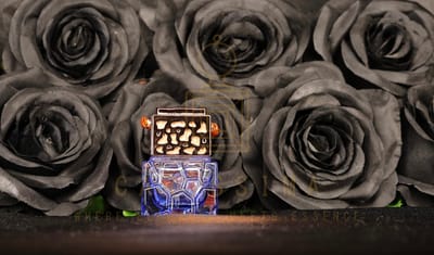 Carissima Car Perfumes - Auto parfum - 'Alien' - Luxe - Auto Luchtverfrisser - 10ml - Blauw - Arabische Jasmijn - Cashmeran - Amber