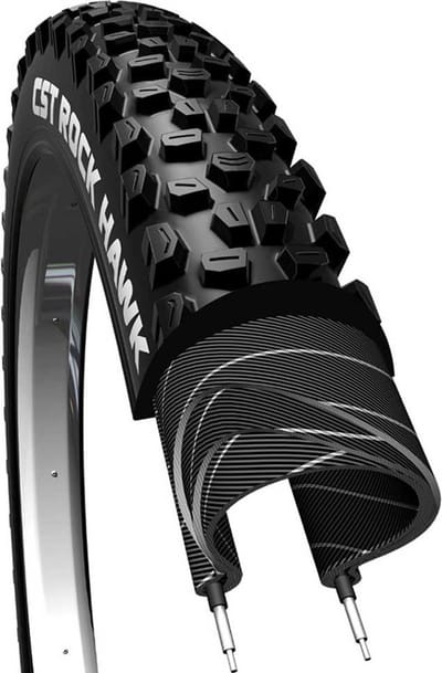 Cst Rock Hawk 60 Tpi 27.5´´ X 2.25 Stijve Mtb-band Zwart 27.5´´ x 2.25