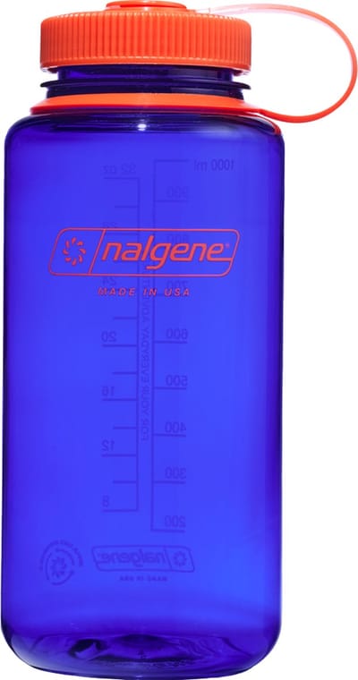 Nalgene - Wide Mouth Bottle - drinkfles - waterfles - lekvrij - 1000ml - BPA Free - SUSTAIN -Periwinkle